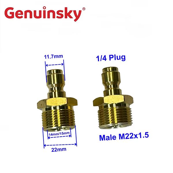 1/4 بوصة M22x1.5 قابس سريع التحرير