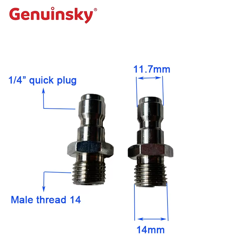 مقابس إطلاق سريعة من الفولاذ المقاوم للصدأ 1/4 بوصة